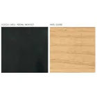 Aparador de salón con 4 puertas en acabado fresno natural Made in Italy - Melek viadurini