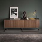 Aparador para sala de estar en madera y metal bronce Made in Italy - Bonaldo Dune viadurini
