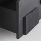 diseño aparador de madera de alerce cepillado de calor tratada Azalea viadurini