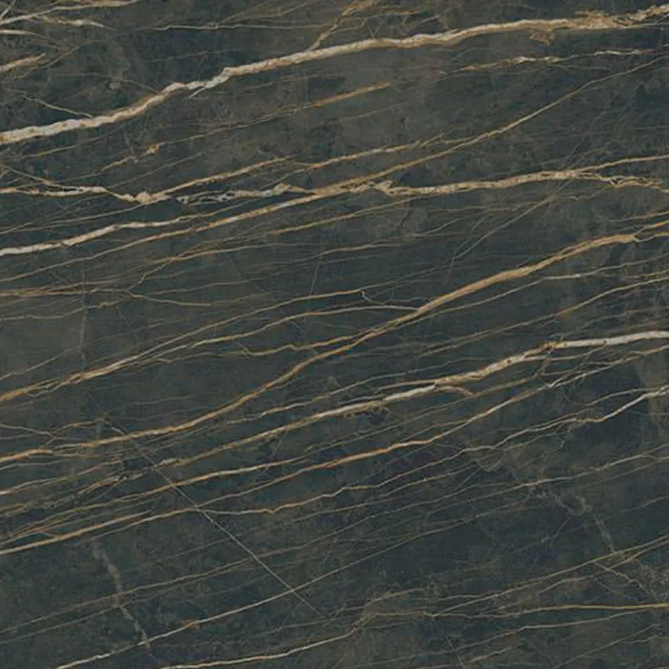 Aparador de madera de 3 puertas con borde inclinado y tablero de cerámica - Mondolfo viadurini