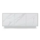 Aparador de madera con 2 o 3 puertas en laminado HPL Made in Italy - Fiorenza viadurini