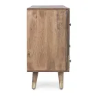 Aparador en Madera de Mango 2 Puertas 4 Cajones Estilo Étnico Homemotion - Auriel viadurini
