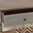 Aparador en Madera de Mango 2 Puertas 4 Cajones Estilo Étnico Homemotion - Auriel viadurini