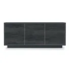 Aparador de madera lacada con 2 o 3 puertas de cerámica Made in Italy - Fiorenza viadurini