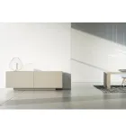 Aparador de Mdf con Base de Zócalo y Puerta Decorada Made in Italy - Deodara viadurini