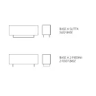 Aparador de melamina con 3 puertas de roble y espejo. Fabricado en Italia - Romina viadurini