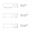 Madia en Melamina y Mdf con Inserciones Laminadas Made in Italy - Gordita viadurini