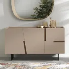Madia en Melamina y Mdf con Inserciones Laminadas Made in Italy - Gordita viadurini