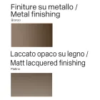 Aparador moderno de madera y metal curvado, fabricado en Italia - Rugiada viadurini