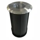 Foco LED Redondo Exterior Marker 2W en Acero Inoxidable 316, 4 Piezas - Solina viadurini