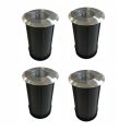 Foco de suelo Led Redondo para Exterior 2W en Acero Inoxidable 316, 4 Piezas - Solina