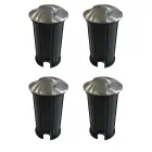 Foco LED empotrable para exterior Marker en acero inoxidable 4 piezas - Rhombus viadurini