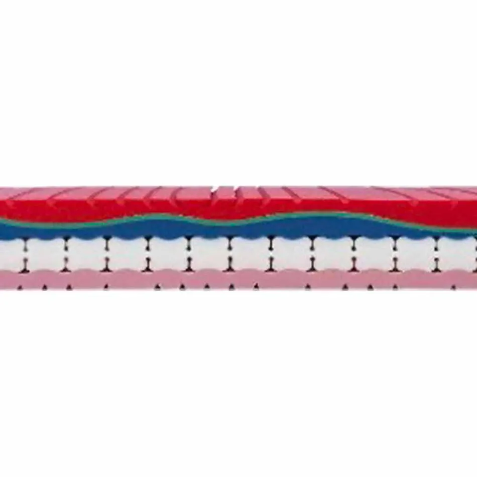 Colchón doble con memoria de alta calidad de 25 cm Hecho en Italia - Platino viadurini