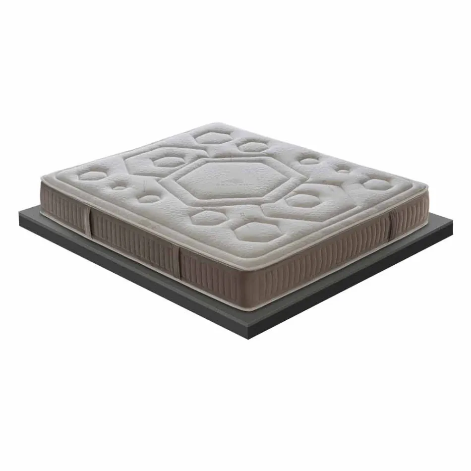 Colchón Sencillo en Vitamina de Memoria Alto 25 cm Hecho en Italia - Naranja viadurini