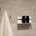 Estante de pared de Corian blanco L 35 o L 60 cm Calidad Made in Italy - Elono viadurini