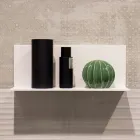 Estante de pared de Corian blanco L 35 o L 60 cm Calidad Made in Italy - Elono viadurini