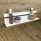 Estante de pared de Corian blanco L 35 o L 60 cm Calidad Made in Italy - Elono viadurini