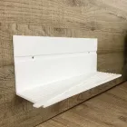 Estante de pared de Corian blanco L 35 o L 60 cm Calidad Made in Italy - Elono viadurini