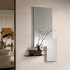 Estantería de pared con dos baldas metálicas en tres colores - Real viadurini
