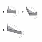 Estante de pared de diseño en contrachapado y metal con perchero - Berema viadurini