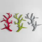 Estante de pared de plexiglás con percheros Made in Italy - Neón viadurini