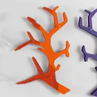 Estante de pared de plexiglás con percheros Made in Italy - Neón viadurini