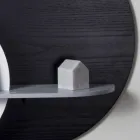 Estantería de diseño en multicapa barnizada compuesta por paneles modulares - Livia viadurini