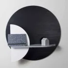 Estantería de diseño en multicapa barnizada compuesta por paneles modulares - Livia viadurini