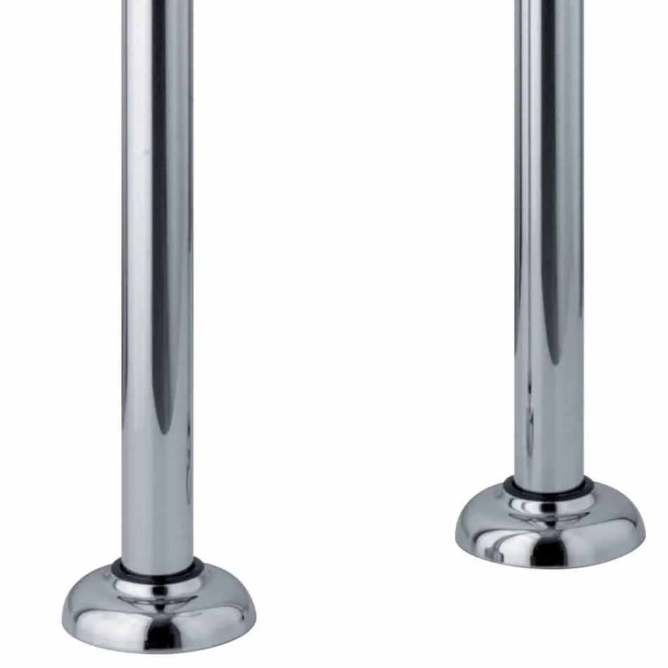 Mezclador de columna para bañera con ducha en latón Made in Italy - Shelly viadurini