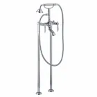 Mezclador de columna para bañera con ducha en latón Made in Italy - Shelly viadurini