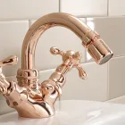 Mezclador de bidé de diseño vintage de un orificio en latón Made in Italy - Klarisa viadurini