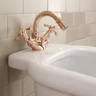 Mezclador de bidé de diseño vintage de un orificio en latón Made in Italy - Klarisa viadurini