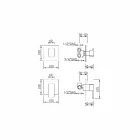 Mezclador de ducha con desviador de 5 vías Made in Italy - Sika viadurini