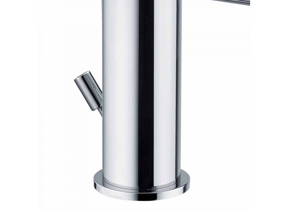Mezclador de lavabo de baño en latón cromado de diseño moderno Made in Itlay - Liro viadurini