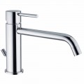 Mezclador de lavabo con caño 200 mm Distancia al centro en latón Made in Italy - Liro