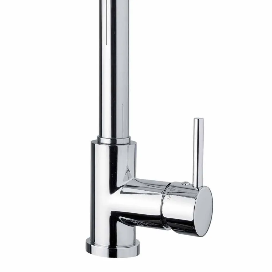 Mezclador de lavabo de cocina ajustable de latón con resorte Made in Italy - Keope viadurini