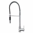 Mezclador de lavabo de cocina ajustable de latón con resorte Made in Italy - Keope viadurini