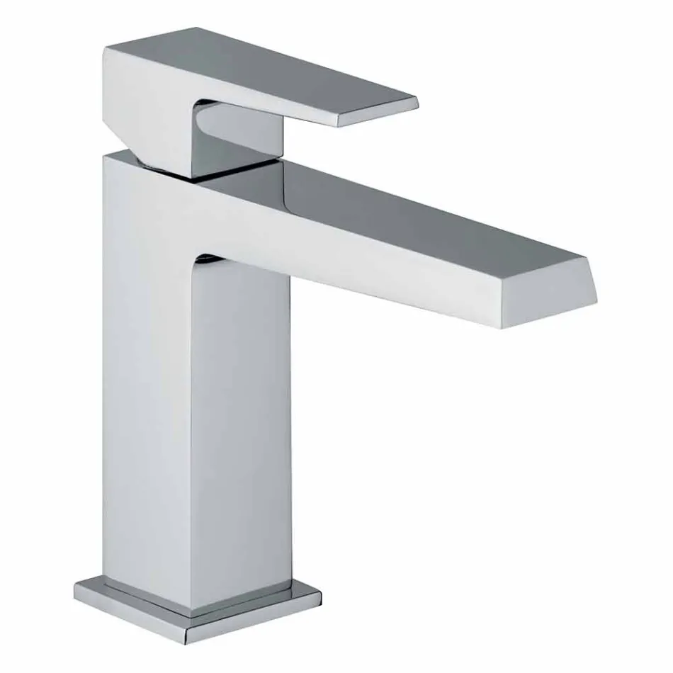 Mezclador de lavabo de baño moderno sin desagüe Made in Italy - Galla viadurini