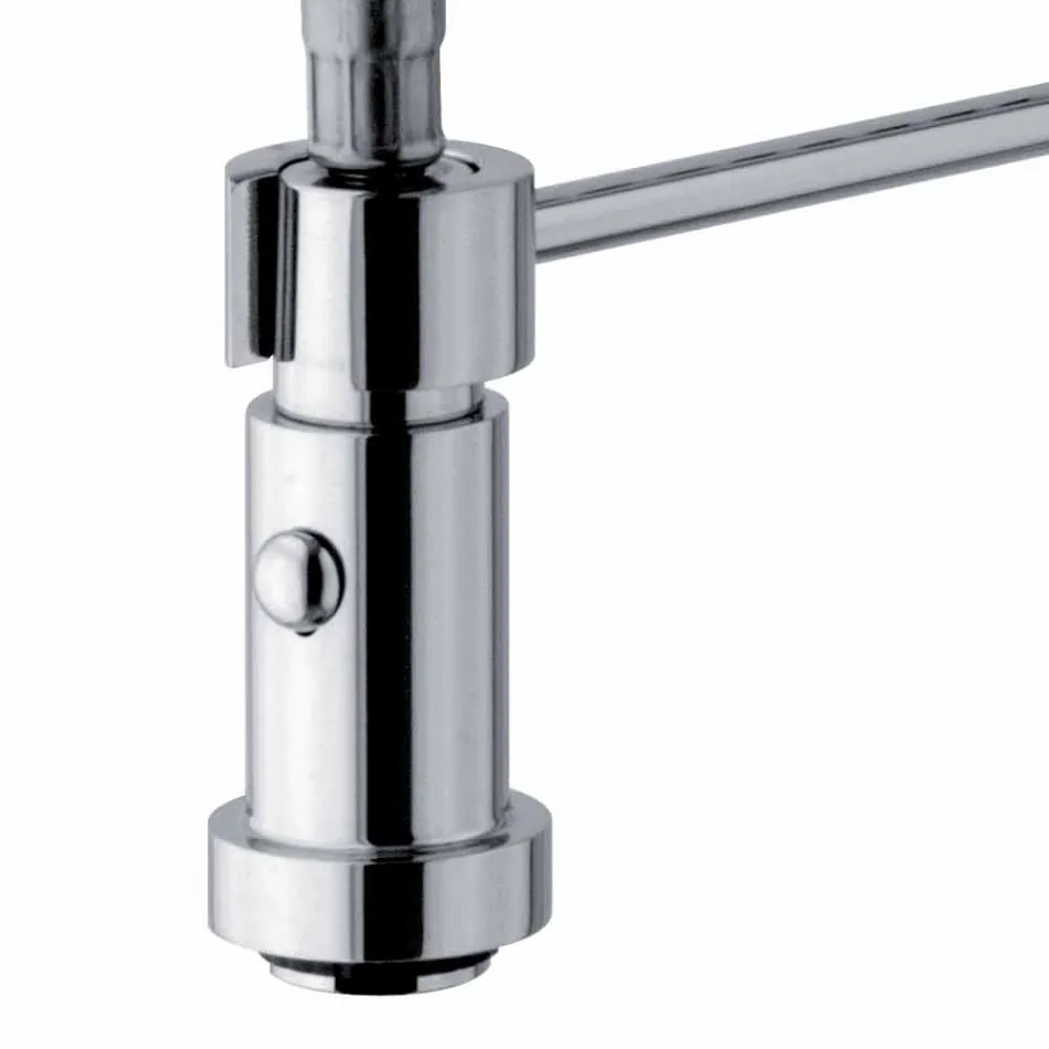 Mezclador de fregadero de cocina con tubo ajustable de latón Made in Italy - Cory viadurini