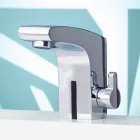 Mezclador de lavabo moderno con sensor de infrarrojos en metal cromado - Gonzo viadurini