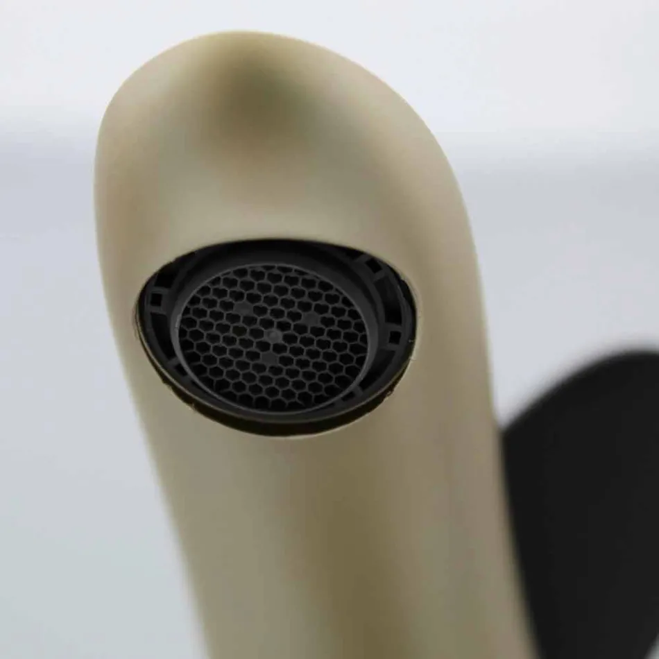 Mezclador moderno en latón coloreado o cromo de diseño Made in Italy - Sergio viadurini