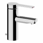 Mezclador de lavabo de baño moderno en metal cromado - Zanio viadurini