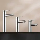 Mezclador monomando de diseño moderno para lavabo de baño en metal - Zanio viadurini