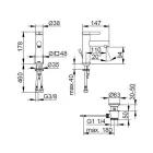 Mezclador monomando de lavabo Diseño clásico Latón cromado - Artemisia viadurini