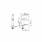 Mezclador de bidé de latón de diseño moderno Made in Italy - Bibo viadurini