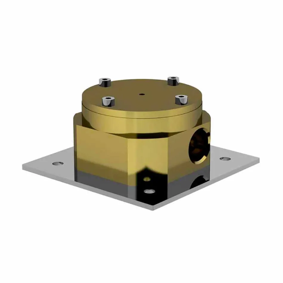 Mezclador de bañera de piso moderno Made in Italy - Palimio viadurini