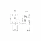 Mezclador de ducha con desviador de 3 vías Made in Italy - Neno viadurini