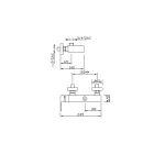 Mezclador de ducha exterior de diseño en latón fabricado en Italia - Bibo viadurini