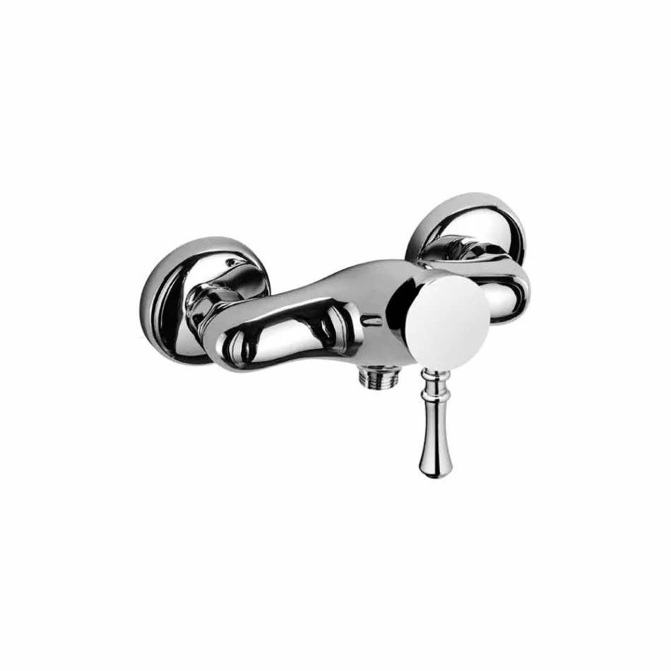 Mezclador de diseño para ducha exterior en latón Made in Italy - Neno viadurini