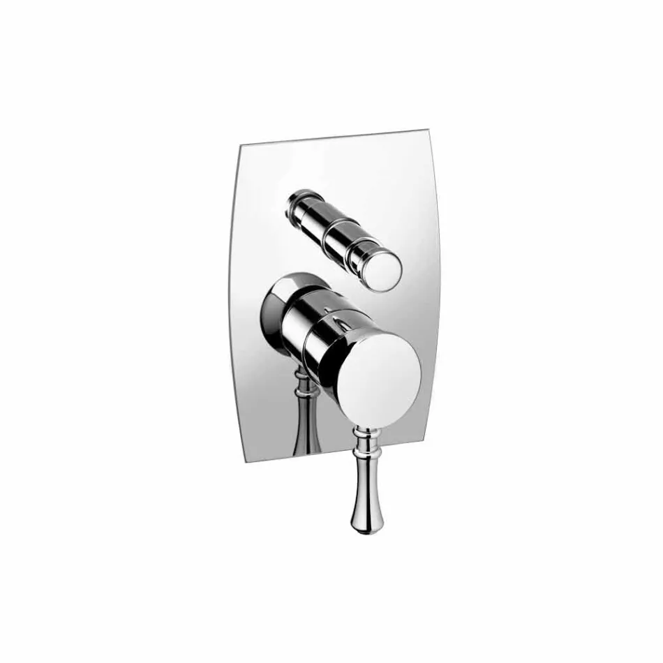 Mezclador de ducha o bañera de latón de diseño Made in Italy - Neno viadurini